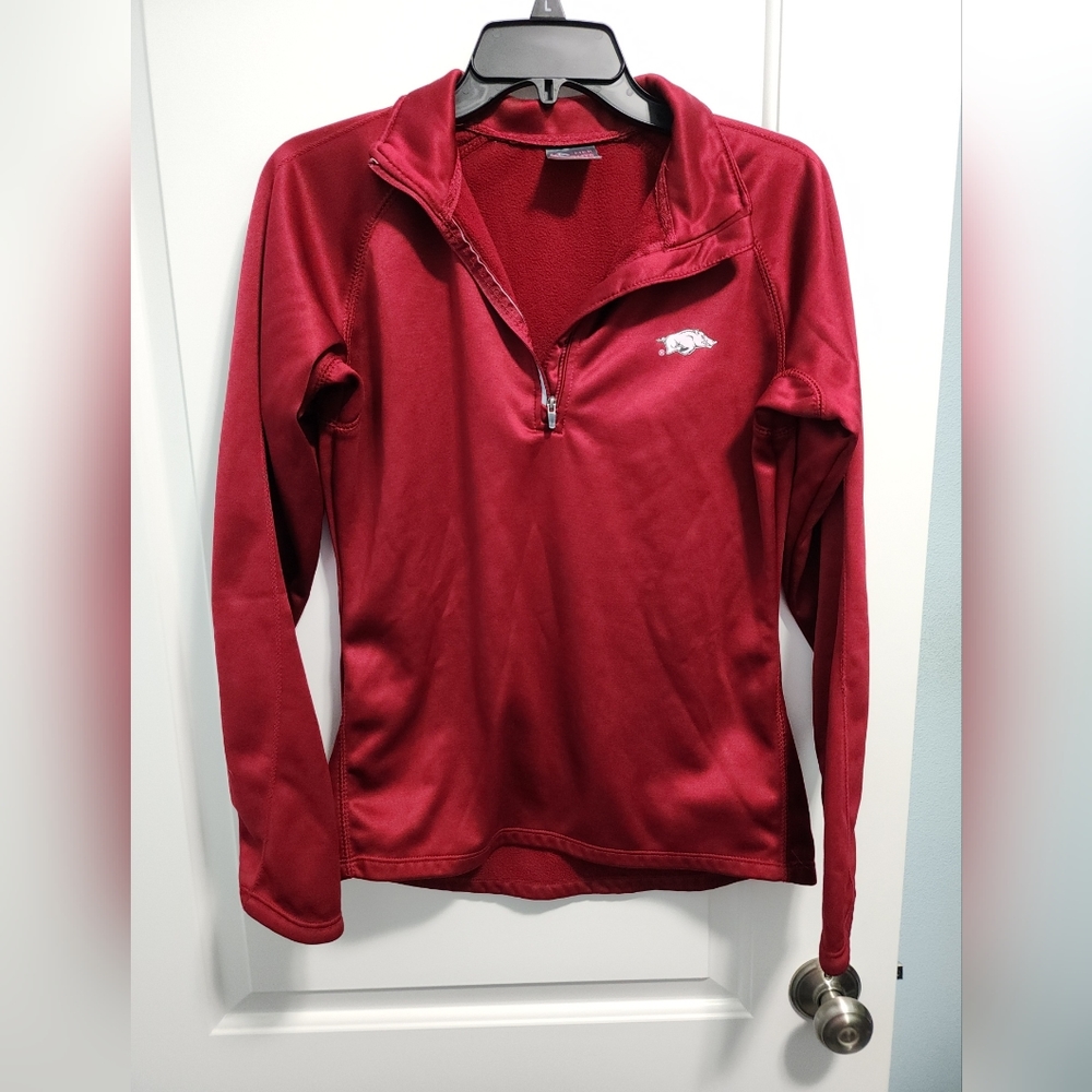 Arkansas Razorback red track jacket szM.
